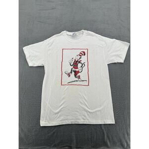 Vintage  90s Dr. Seuss Cat In The Hat Graphic T Shirt Size M